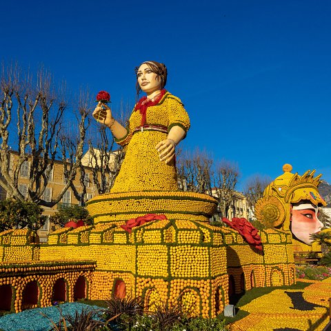89ème Fête du Citron® - exposition des motifs d'agrumes