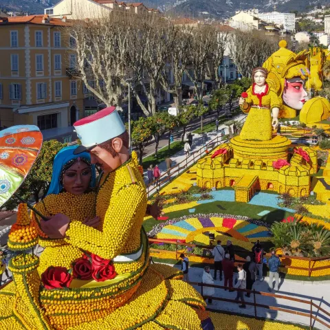 Exposition des motifs d'agrumes dans les jardins Biovès - 89ème Fête du Citron® (2/10)