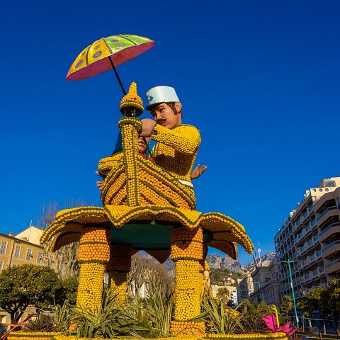 89ème Fête du Citron® - exposition des motifs d'agrumes