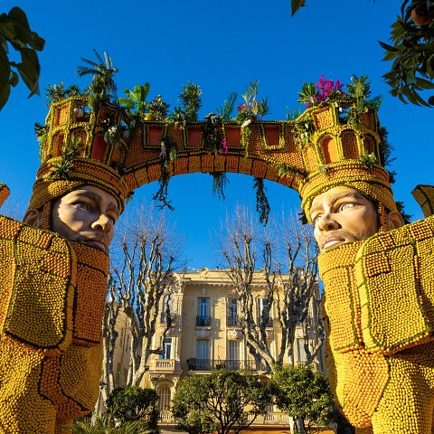 89ème Fête du Citron® - exposition des motifs d'agrumes