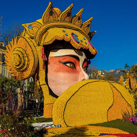 89ème Fête du Citron® - exposition des motifs d'agrumes