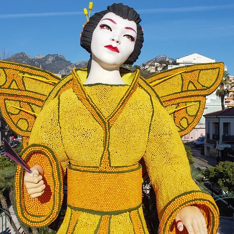 Exposition des motifs d'agrumes dans les jardins Biovès - 89ème Fête du Citron®